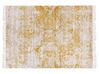 Tappeto viscosa giallo e beige 160 x 230 cm BOYALI_836798