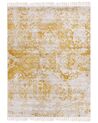 Orientalisk matta 160 x 230 cm gul och beige BOYALI_836798