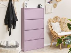 Kenkäkaappi teräs 4 lokeroa violetti TORRENS Kenkäkaappi teräs 4 lokeroa violetti TORRENS