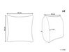 Kinderkissen aus Baumwolle mit Fischmotiven 45 x 45 cm Weiß 2er Set TWEEDIA_879456
