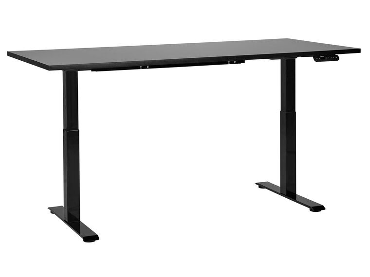 Elektriskt justerbart skrivbord 180 x 80 cm svart DESTINES_899520