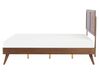 Bed hout donkerbruin 160 x 200 cm ISTRES_727922