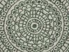 Okrúhly obojstranný vonkajší koberec ⌀ 140 cm zelená/biela YALAK_734623