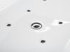 Whirlpool Badewanne freistehend schwarz mit LED 170 x 80 cm NEVIS_802415