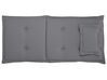 Acacia Wood Bistro Set Dark with Grey Cushions AMANTEA_880364