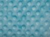 Decke hellblau mit Pompons 200 x 220 cm SAMUR_771180