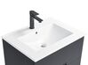 Møbelsæt til Badeværelse med Håndvask og Spejl Sort TUDELA_819995