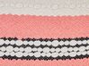 Conjunto de 2 cojines de algodón beige/rojo coral/negro 45 x 45 cm EUPHORBIA_843546