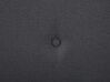 Cama con somier de poliéster gris oscuro/negro 160 x 200 cm AMBASSADOR_777529