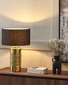 Lámpara de mesa de cerámica dorado/negro 48 cm CIMARRON_822586