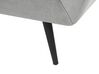 3-Sitzer Sofa Samtstoff grau mit Knöpfen LENVIK_784807