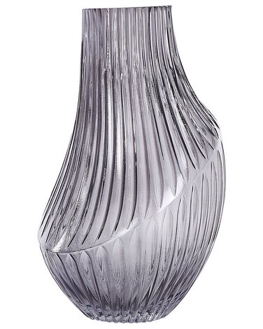 Vaso de vidro cinzento 36 cm MYRSINA