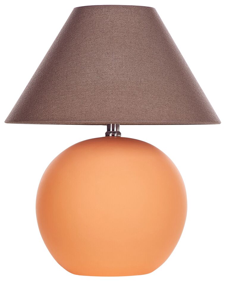 Lampe à poser en céramique orange LIMIA_878641