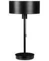 Fekete fém asztali lámpa USB porttal 47 cm ARIPO_851355