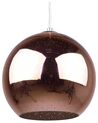 Lampe suspension en forme de boule cuivré SESSERA _725426