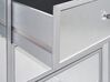 3 Drawer Mirrored Chest Silver BREVES_850769