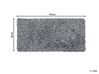 Teppich schwarz-weiß 80 x 150 cm Shaggy CIDE_746803