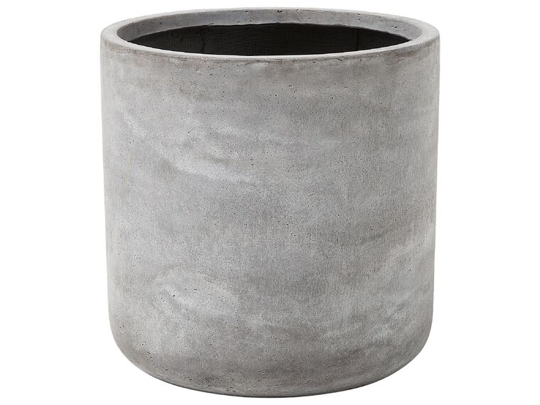 Vaso para plantas em fibra de argila cinzenta 51 x 51 x 50 cm MESSENE_853288
