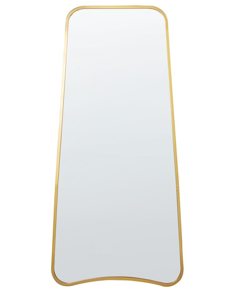 Espejo de pared de metal dorado 58 x 122 cm LEVET_900661