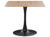 Dining Table 90 x 90 cm Light Wood with Black BOCA_821602
