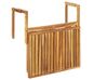 Balkontafel hangbaar verstelbaar acaciahout lichtbruin 60 x 40 cm UDINE_810162