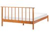 Łóżko drewniane 140 x 200 cm jasne BARRET II_875134