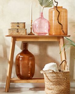 Kukkamaljakko lasi kullanruskea 51 cm DALCHINI Kukkamaljakko lasi kullanruskea 51 cm DALCHINI