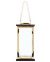 Glass Candle Lantern 41 cm Brass BORNEO_722950