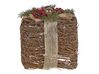 Set of 2 Rattan Decorative Christmas Gifts Red INARI_787412