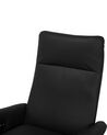 Faux Leather Recliner Chair Black PRIME_709145