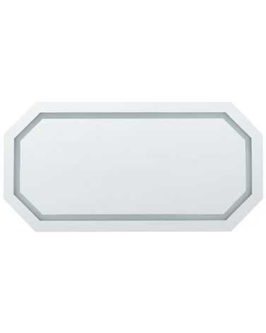 Specchio da parete LED argento 120 x 60 cm LOCMARIAQUER