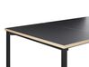 Table de salle à manger extensible noire 140 / 190 x 90 cm AVIS_792994