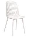 Set of 4 Dining Chairs White EMORY_876545