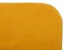 Łóżko welurowe 180 x 200 cm żółte FLAYAT_767574