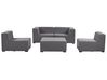 4 Seater Modular Garden Sofa Set Grey AREZZO_848134