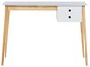 2 Drawer Home Office Desk 106 x 48 cm White with Light Wood EBEME_785284