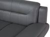 3 Seater Faux Leather Sofa Grey LEIRA_687443