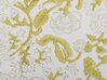 Coussin en coton avec motif floral 45 x 45 cm vert et blanc FILIX_838557