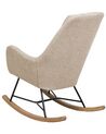 Fabric Rocking Chair Light Beige ARRIE_764811