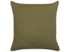 Set of 2 Linen Cushions 45 x 45 cm Green SAGINA_838512