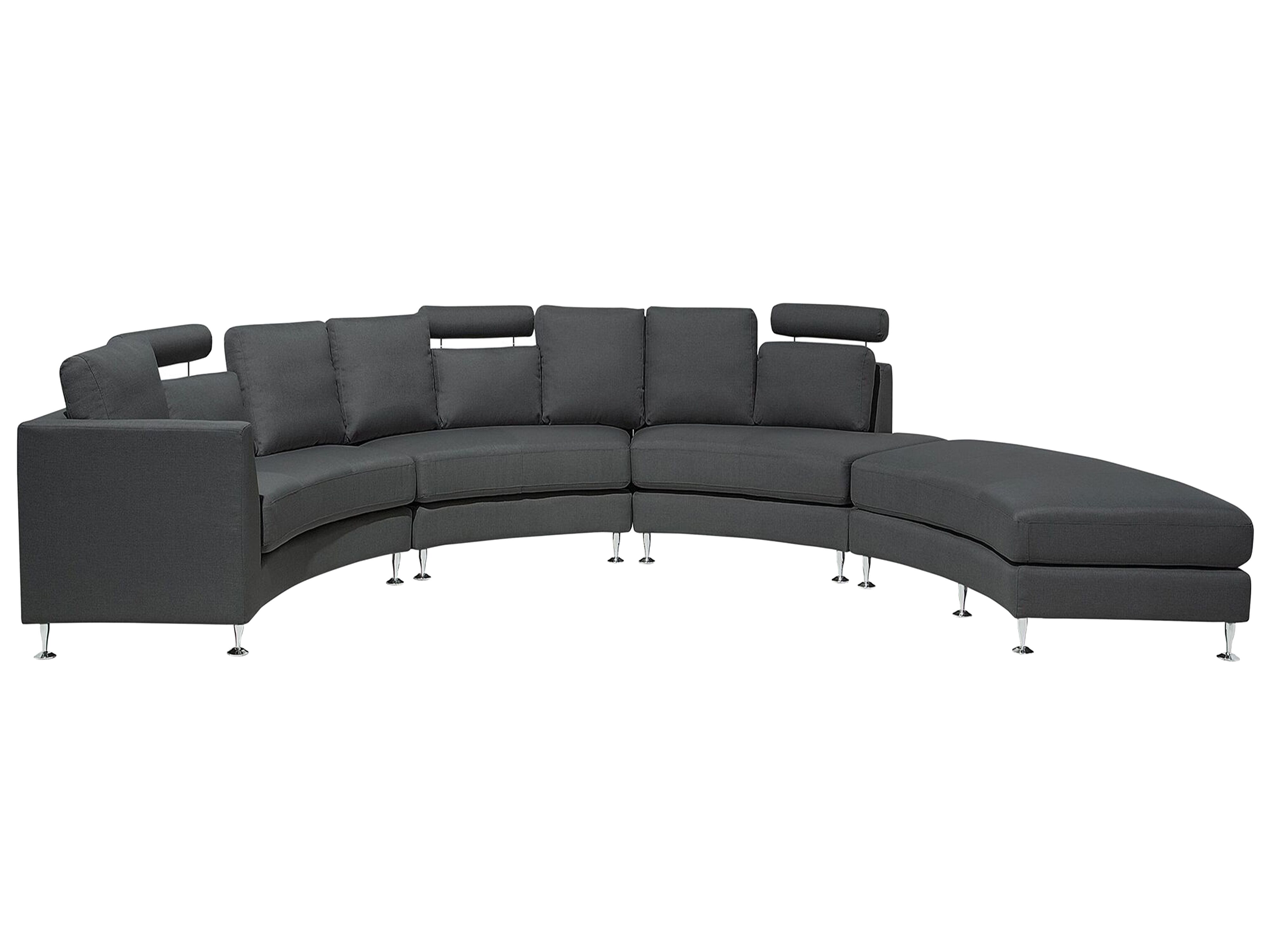 7 Seater Curved Fabric Modular Sofa