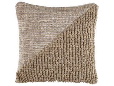 Cotton Cushion 45 x 45 cm Beige ASLANAPA