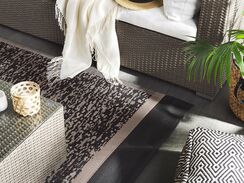 Ulkomatto musta/beige 160 x 230 cm BALLARI Ulkomatto musta/beige 160 x 230 cm BALLARI