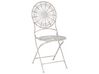 Zestaw 2 krzeseł ogrodowych metalowy biały SCAFA _856070