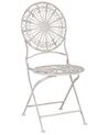 Zestaw 2 krzeseł ogrodowych metalowy biały SCAFA _856070