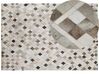 Dywan patchwork skórzany 160 x 230 cm wielokolorowy HIRKA_758198