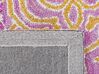 Tappeto lana rosa e giallo 200 x 200 cm AVANOS_830717