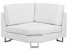 Canapé angle à droite 6 places en cuir blanc STOCKHOLM_707254