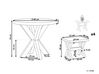 Gartenmöbel Set Faserzement grau 4-Sitzer 5-teilig Tisch ⌀ 90 cm OLBIA_806442
