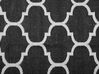 Obojstranný vonkajší koberec 140 x 200 cm čierna/biela ALADANA_733712